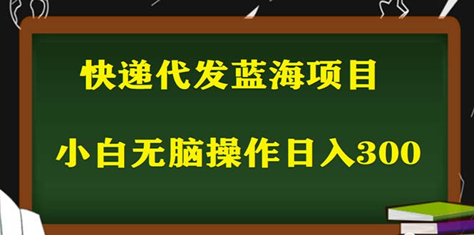 (5573期)2023最新蓝海快递代发项目,小白零成本照抄也能日入300+(附开户渠道)
