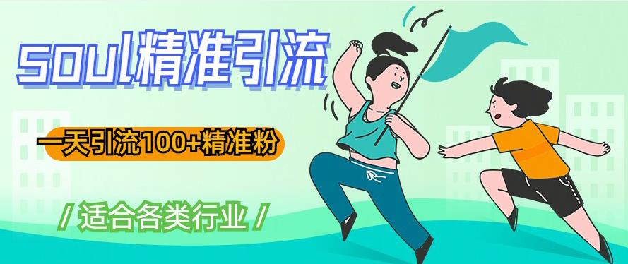 soul精准引流系列课程,一天引流100+精准粉,适合各类行业