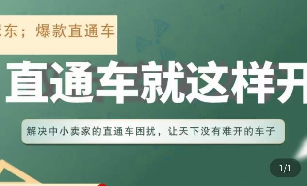冠东·淘系直通车保姆级教程,全面讲解直通车就那么简单